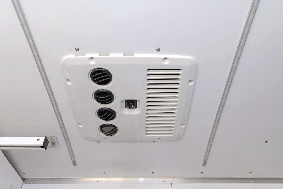 A central air conditioning unit of an RV