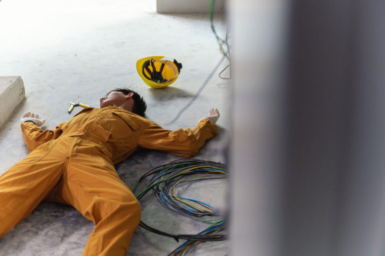 Accident from work of electrician or maintenance worker lying unconscious on floor near the electric wire, Getting Shocked By Water Pipe - Why And What To Do?