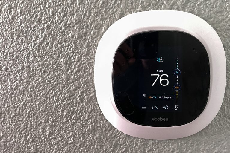 An Ecobee smart thermostat in a home, Can't Find Registration Code Ecobee Thermostat - What To Do?