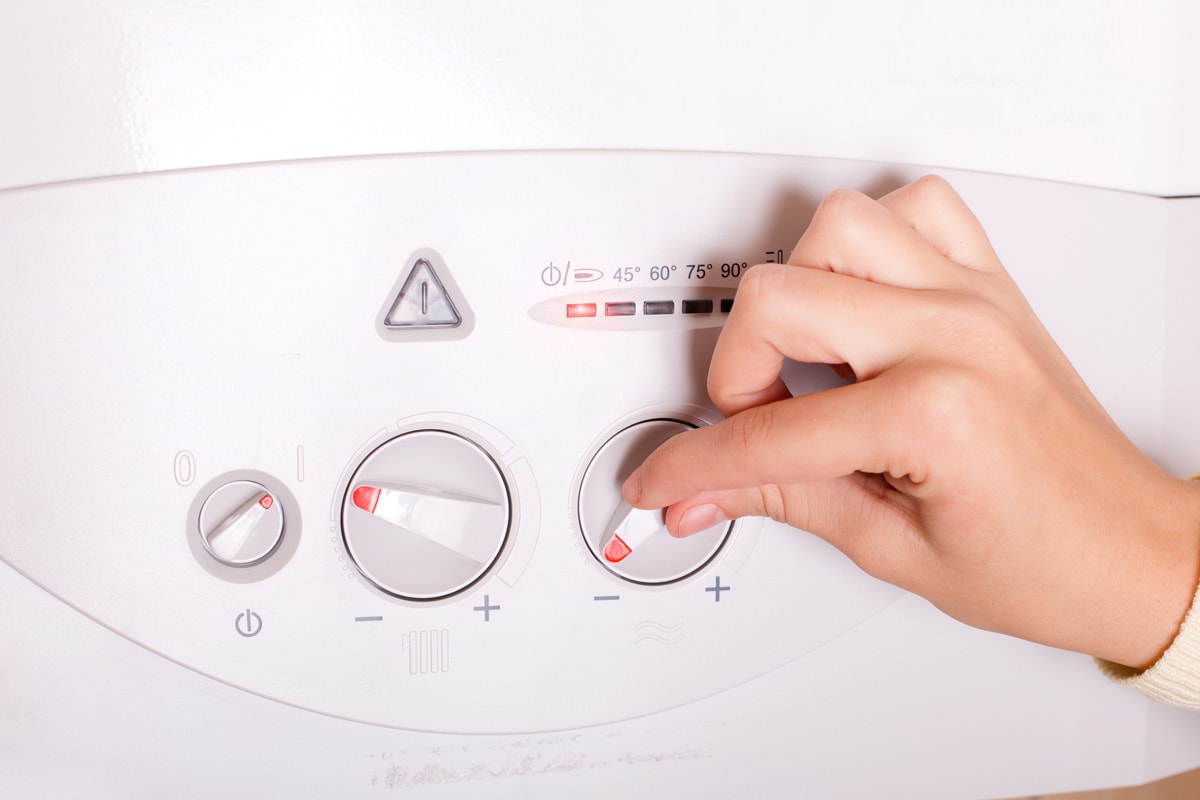 Changing the temperature of the water heater
