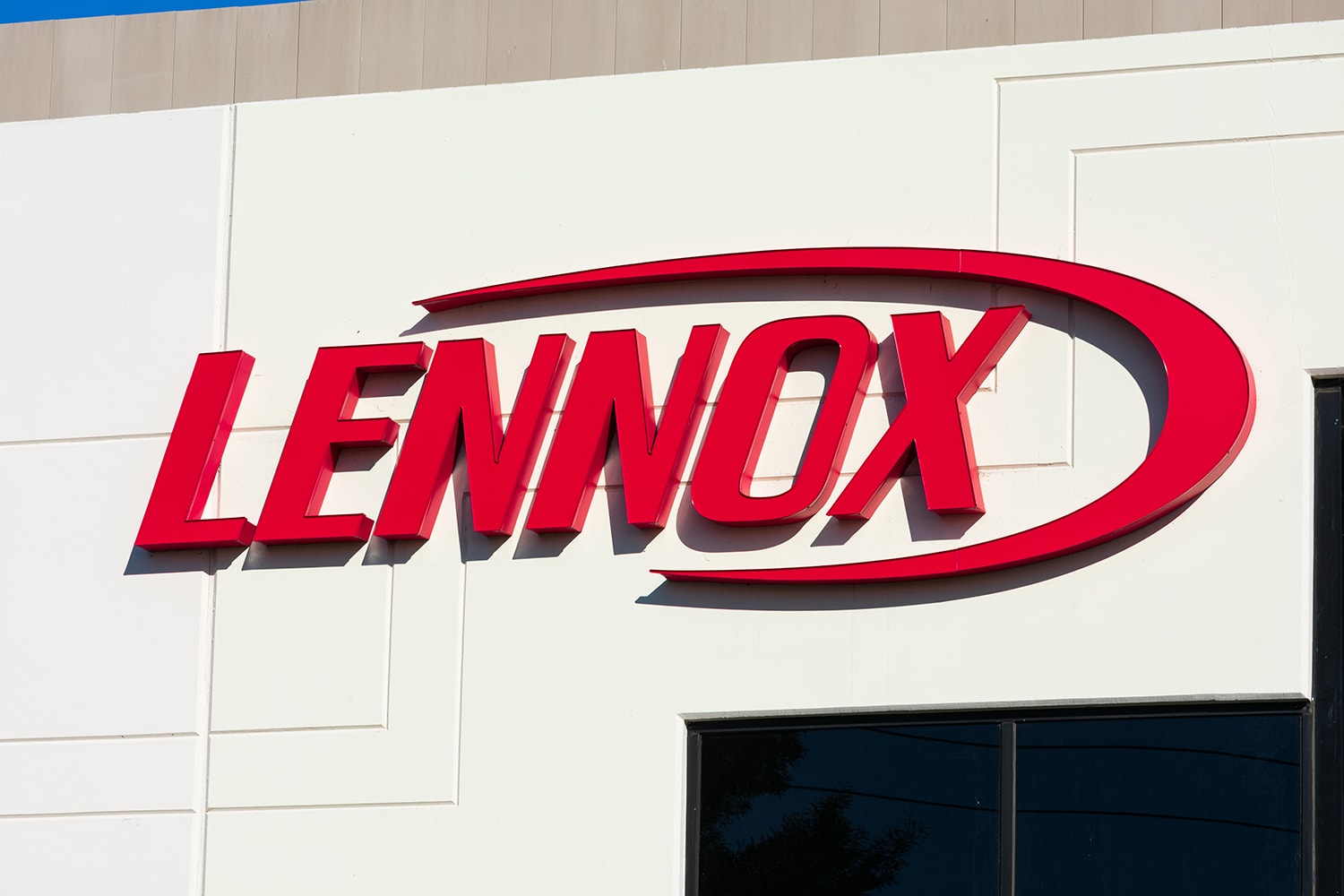 Close up Lennox company logo