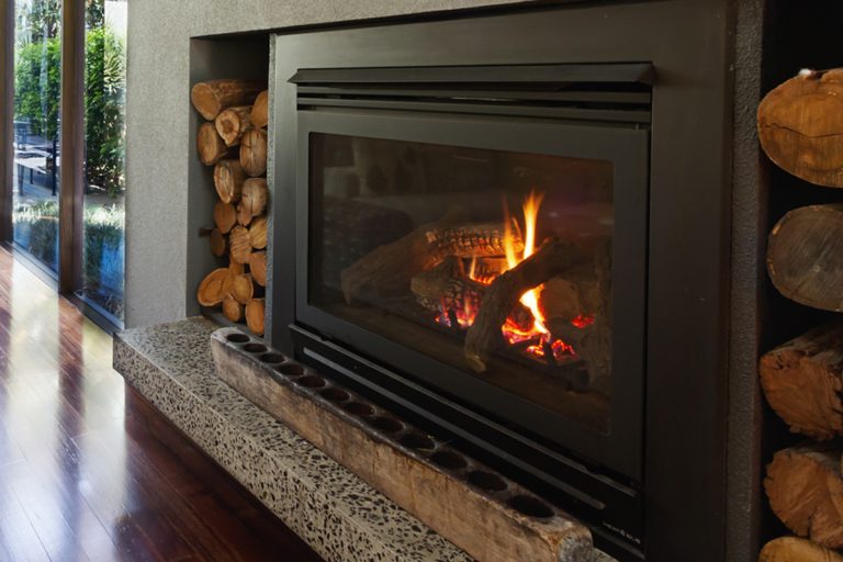Cozy gas fireplace in modern luxury open plan family home, Why Is My Gas Fireplace Beeping?