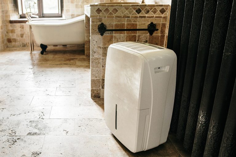 Dehumidifier in a bathroom, Will A Dehumidifier Get Rid Of Damp Smell?