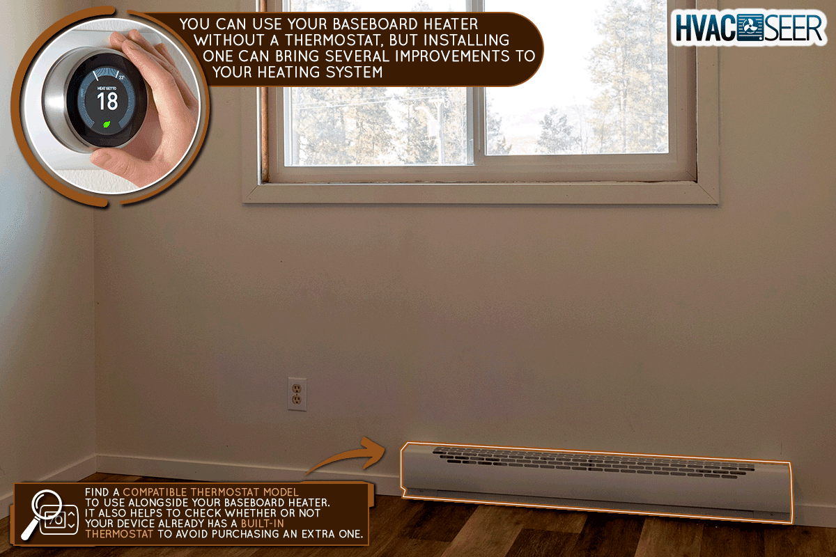 An empty vacant rental apartment property with new hardwood laminate floors and baseboard heater, Does A Baseboard Heater Need A Thermostat?