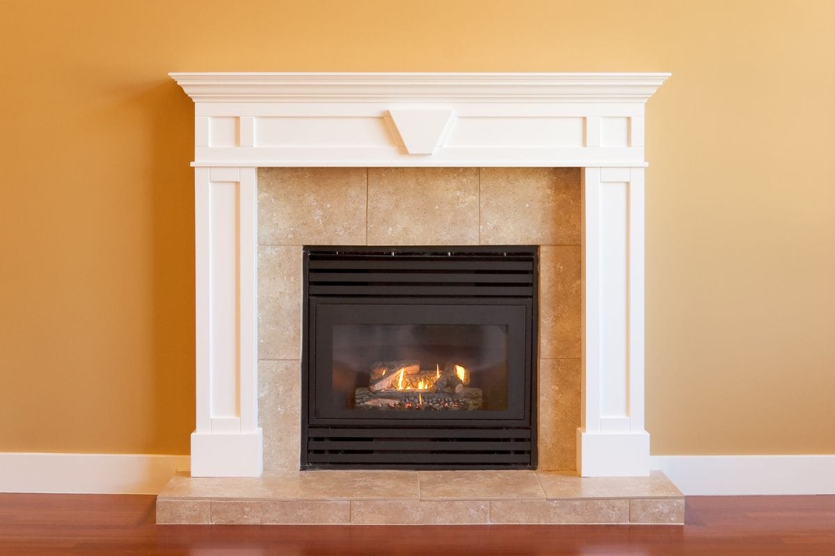 Elegant Gas Fireplace
