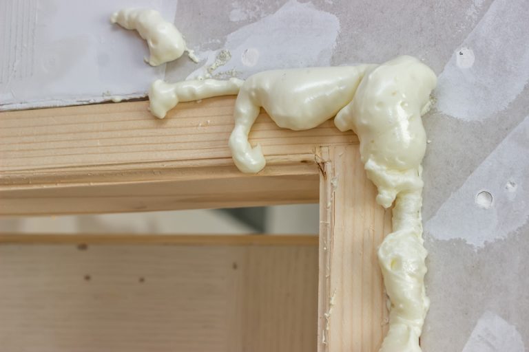 Expanding foam applied on the gaps of the door frame, Can Expanding Foam Be Eaten By Pests?