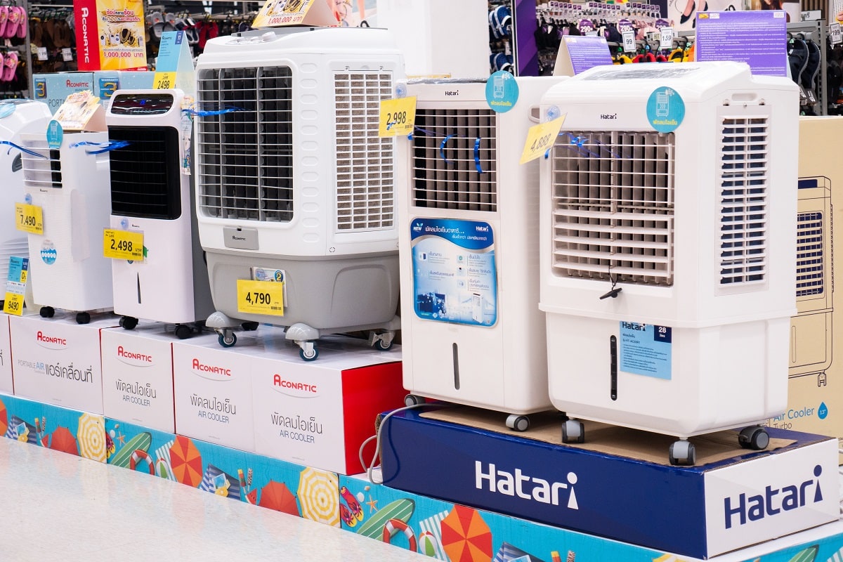 How Much Water Does A Swamp Cooler Use? - Various Evaporative Air Cooler Fan Sale at Mall