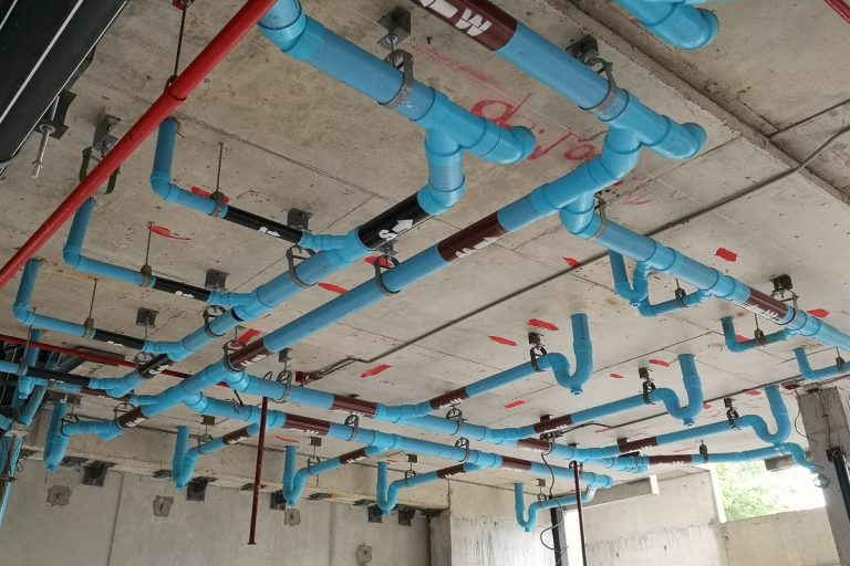 Installation of pvc pipes and sanitary systems within the building, How Far Apart Should Pipe Hangers Be?