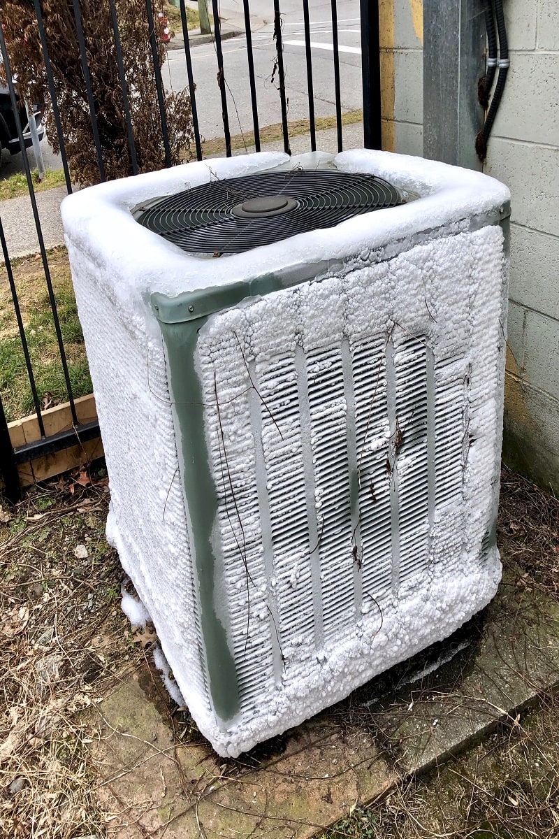 Reasons A Heat Pump Doesn't Defrost - Central Air Conditioner frozen or iced up heat pump