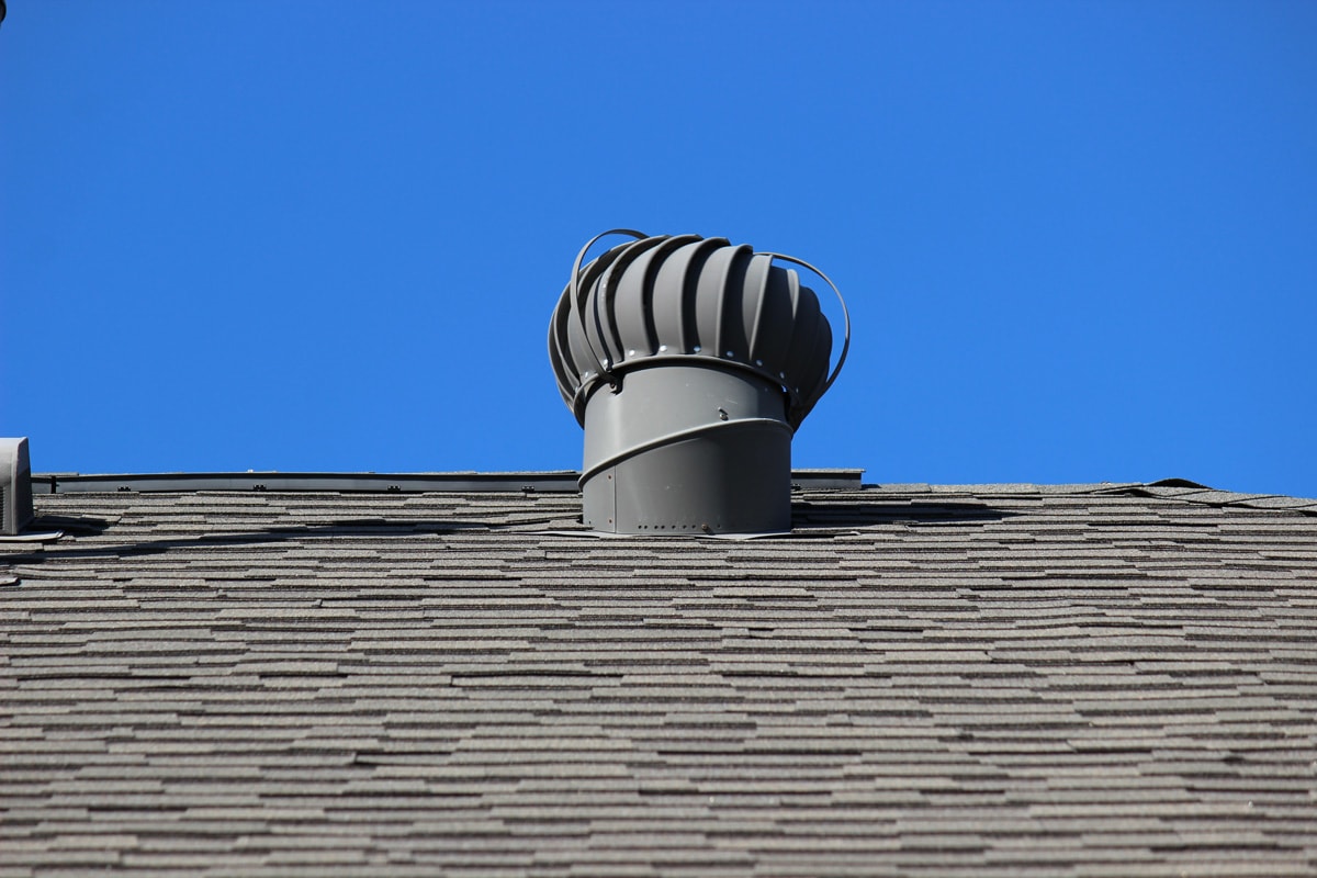 Roof Turbine Vent on a residential building.