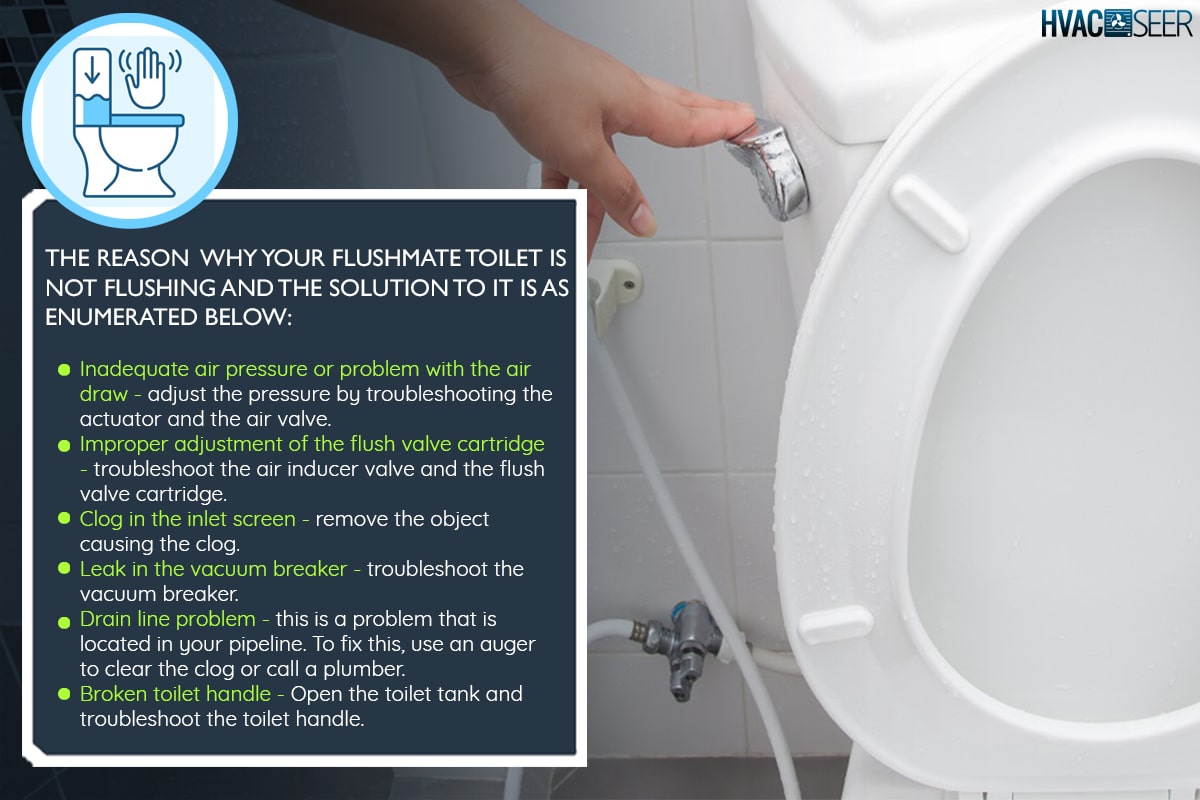 Hand use flush cleaning toilet, Flushmate Toilet Will Not Flush - Why And What To Do?
