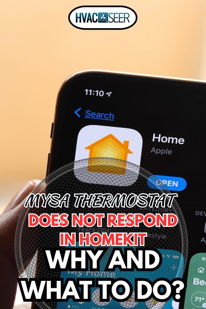 Why Isn't Mysa Thermostat Responding To Homekit - Apple HomeKit logo on phone screen stock image.
