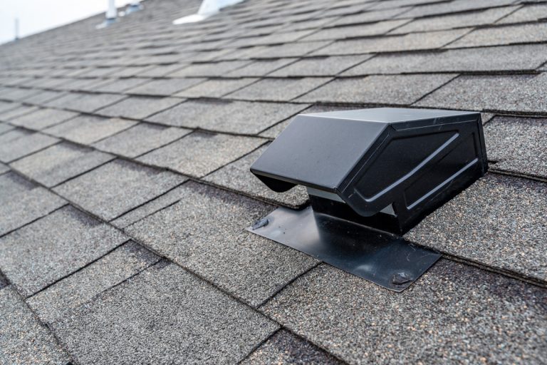 typical static passive vent installation on a residential roof, How To Vent A Roof Without An Attic?