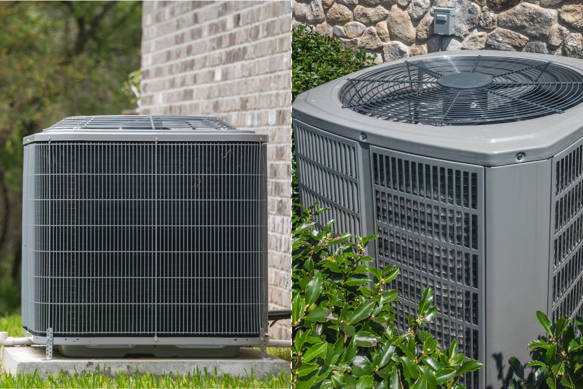 Two types of heatpump being compared for their features