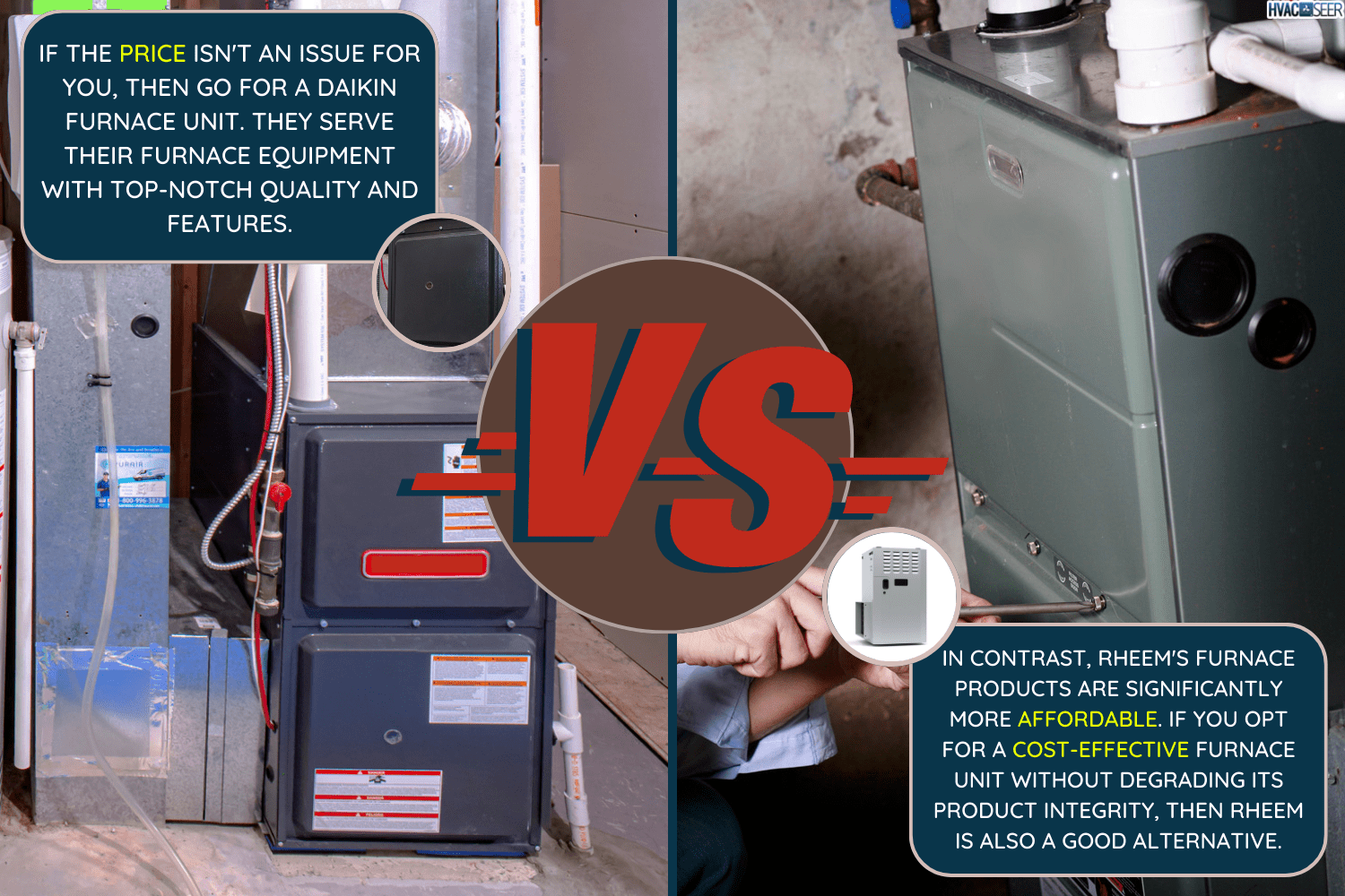 A person changing an clean air filter on a high efficiency furnace - daikin furnace and rheem furnace - Daikin Vs. Rheem Furnace Which Brand To Choose