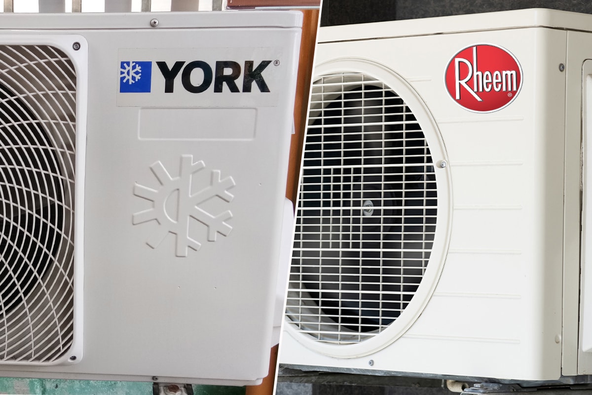 A comparison between York and Rheem air conditioner