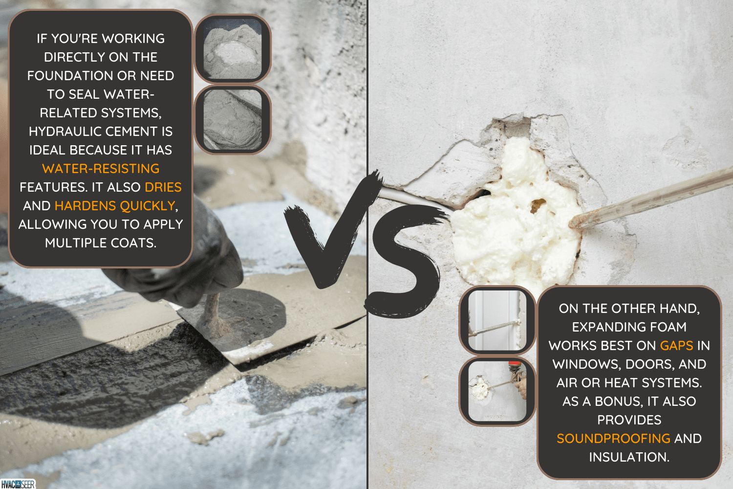 Joint filler in use, male's hand filling cracks with liquid cement on order to repair of cracks in concrete - Hydraulic Cement Vs. Expanding Foam Which Should You Choose