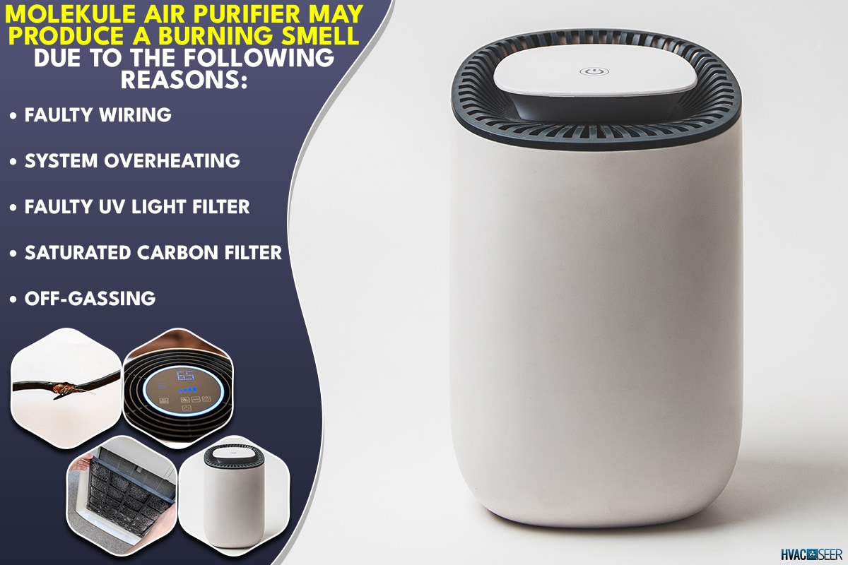 An air purifier in white wall, My Molekule Air Purifier Has A Burning Smell - Why? What To Do?