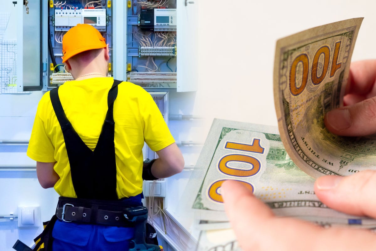 electrician-on-background-money-payment-cost