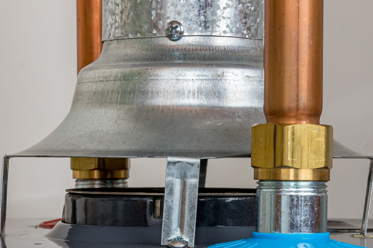 Gas water heater draft hood