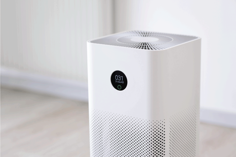 white box type air purifier in action inside a room freshly cleaned. Why Is My Bissell Air Purifier Buzzing