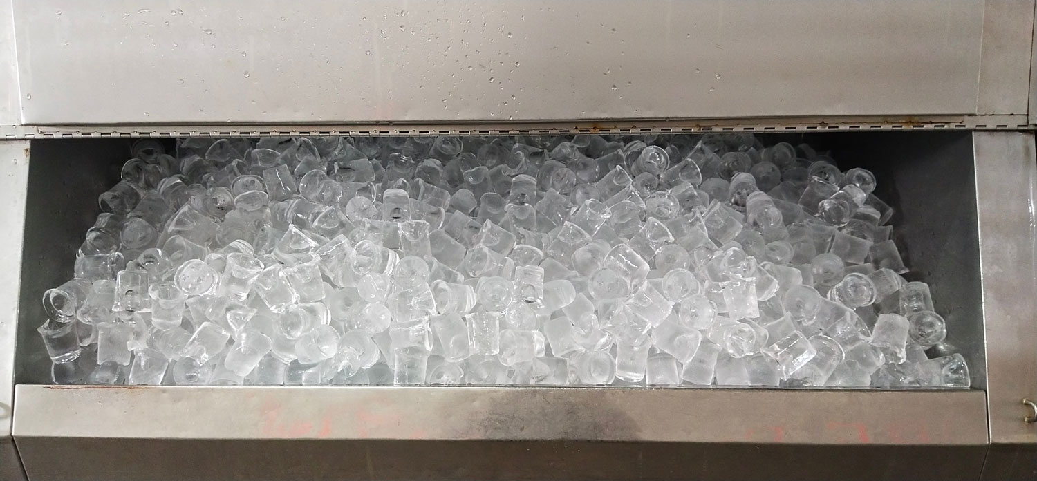 Stainless steel body ice maker machine 