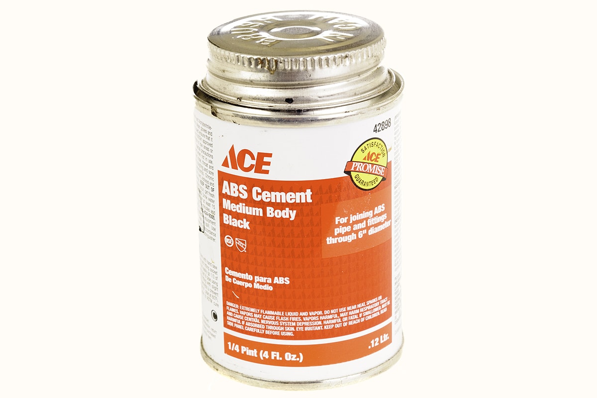  4fl oz container of ace brand abs cement