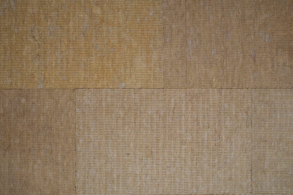 Mineral wool texture background close up