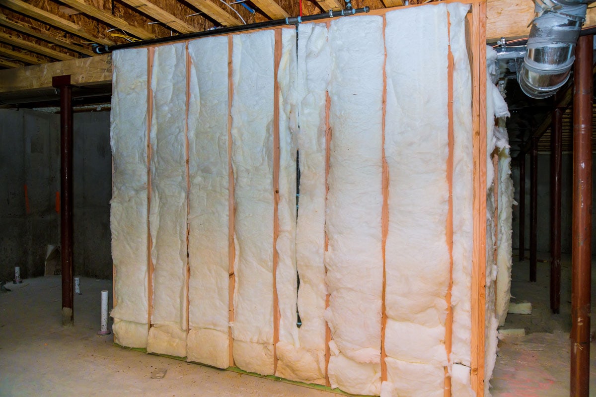 insulation basement fiberglass house material