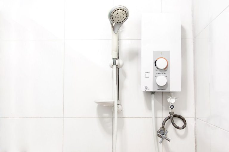 water heater and shower in bathroom. - How Do I Reset My Stiebel Eltron Water Heater?