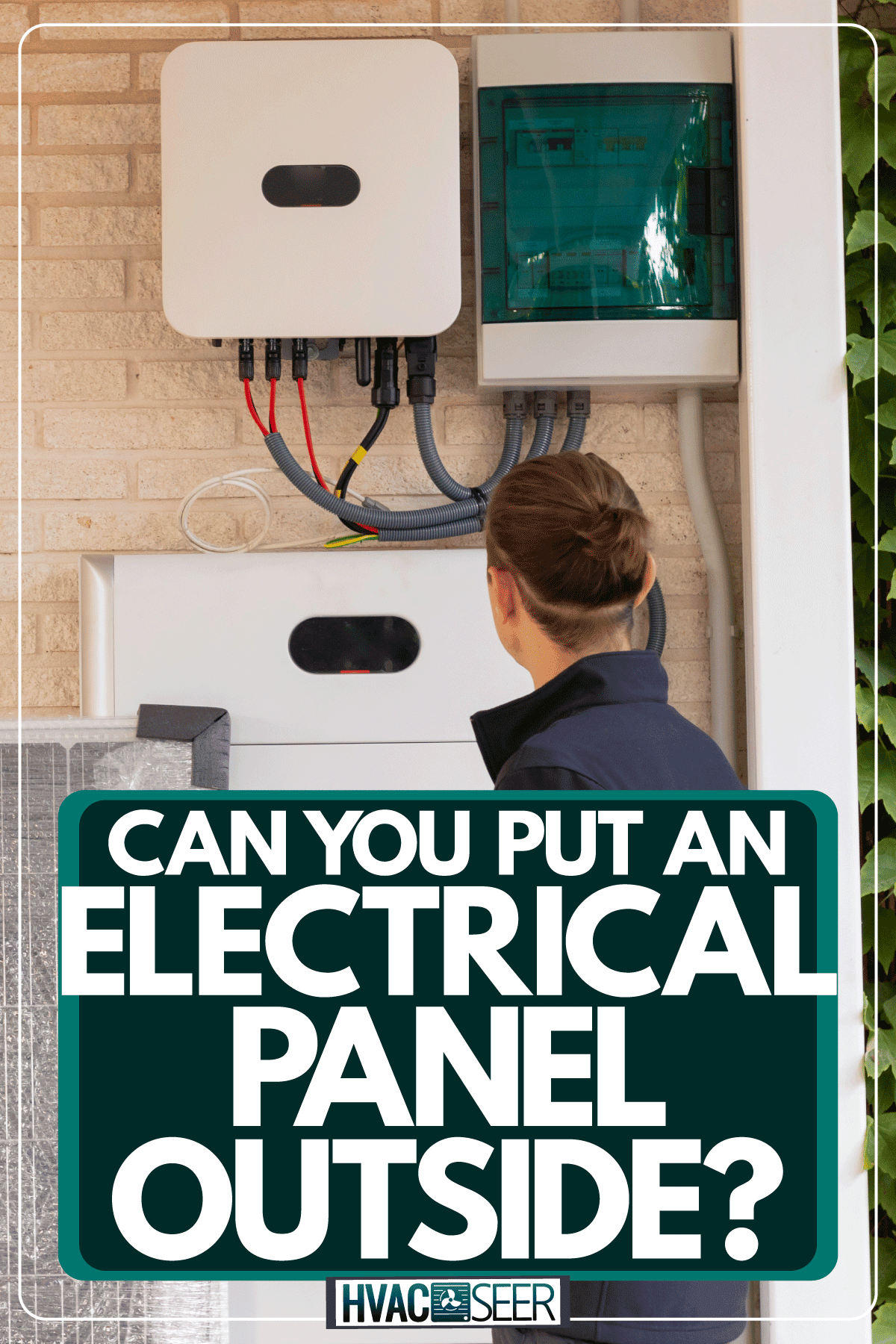 Electrician checking the electrical panel of the house, Can You Put An Electrical Panel Outside?
