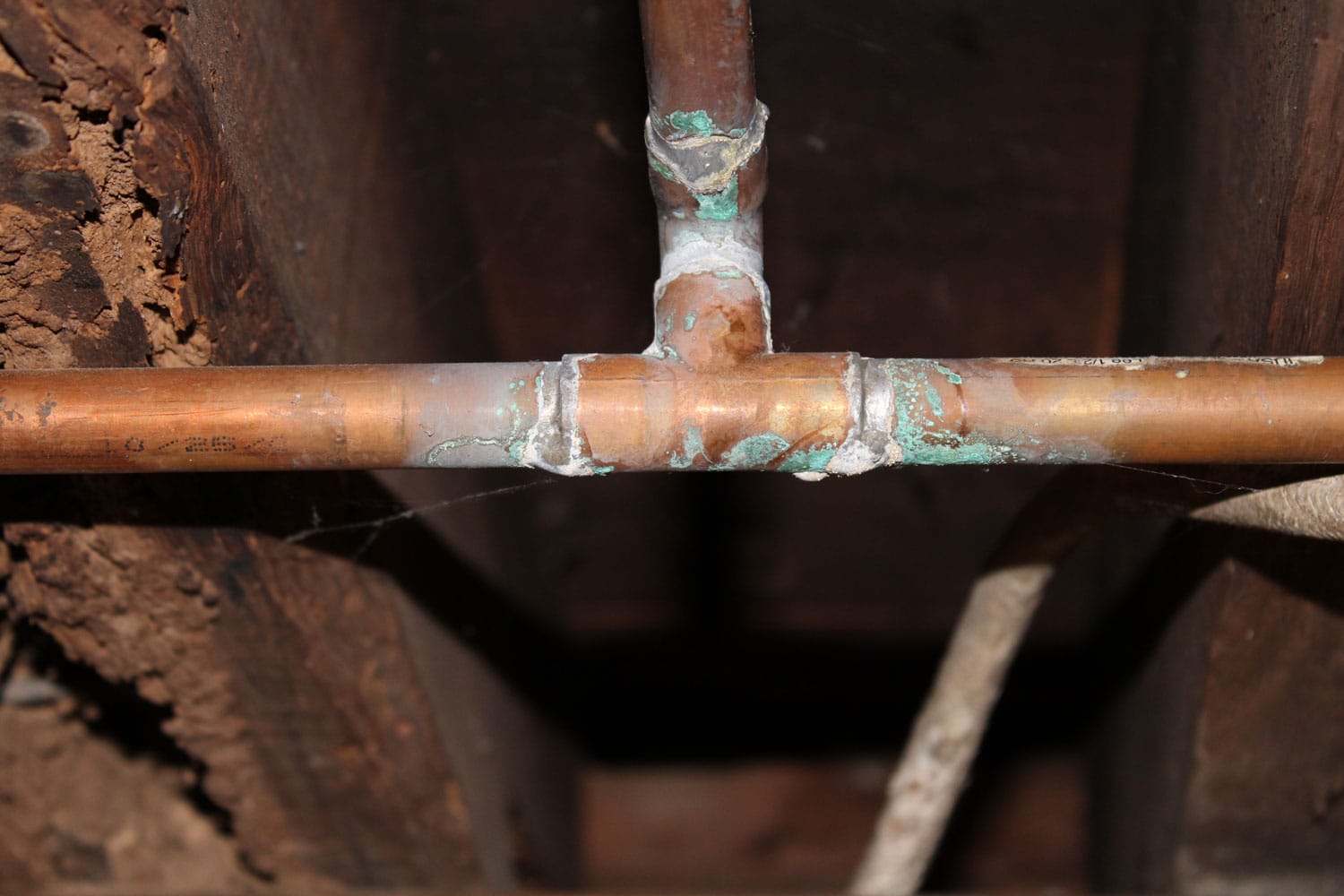 Rusted water pipe